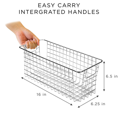 Narrow Wire Basket Bins