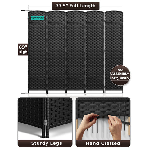 Panel Room Divider (Double Hinged)