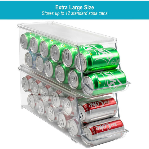 12 Can Soda Can Organizer Drink Dispenser Set