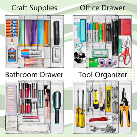 Expandable Kitchen Drawer Organizer & Utensil Tray