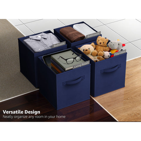 13" Cube Storage Bins (8 Pack, Solid Colors)