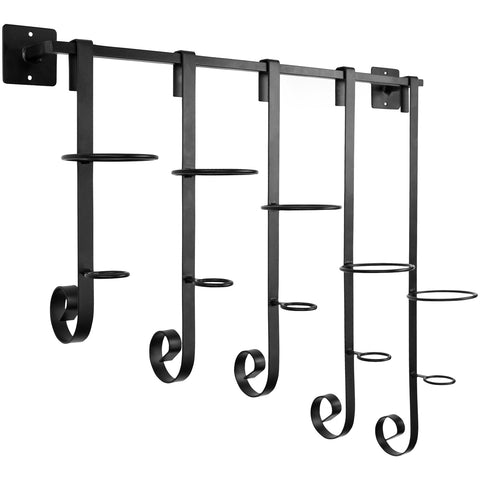 5 Bottle Wine Rack with Hanging Slats