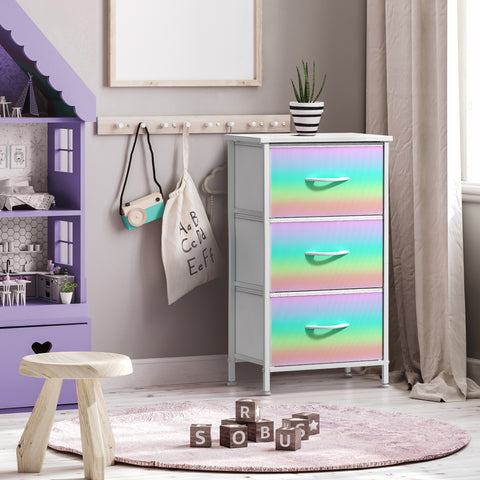 3 Drawer Display Nightstand