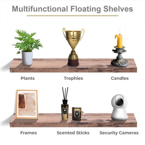 Long Floating Shelves (2 Pack)