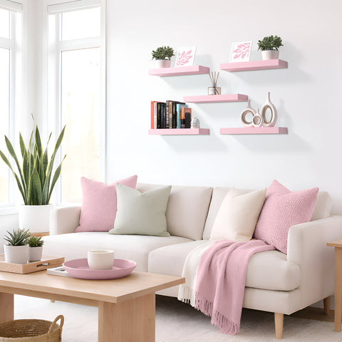 Wall Mounted Floating Shelves (5 Pack)