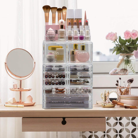 Makeup Organizer Case (12 drawer 4Pc)