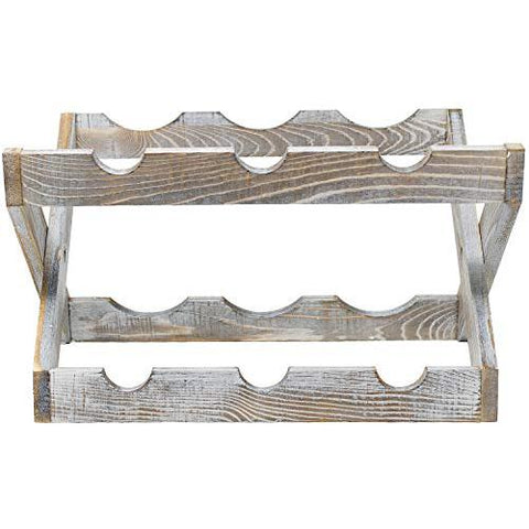 6 Bottle Bamboo Wine Rack