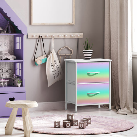 2 Drawer Display Nightstand