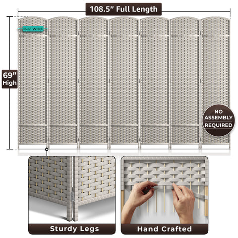 Panel Room Divider (Double Hinged)