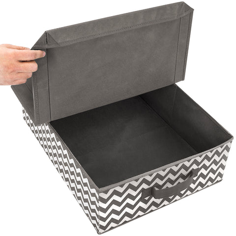 Fabric Storage Organizer Set with Lids (2 Pack)