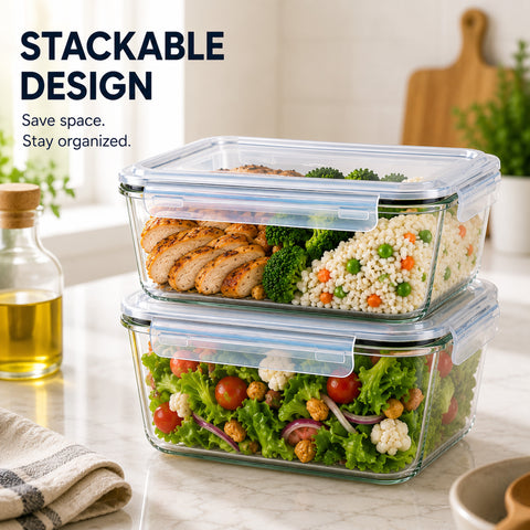 Glass Food Storage Container with Lid