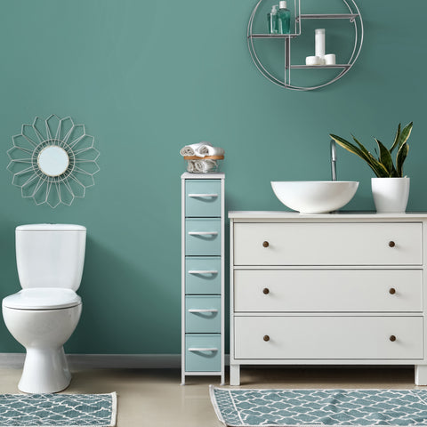 5 Drawer Narrow Storage Tower