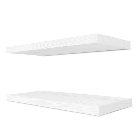 Solid Wood Floating Shelves (16”, Set of 2)