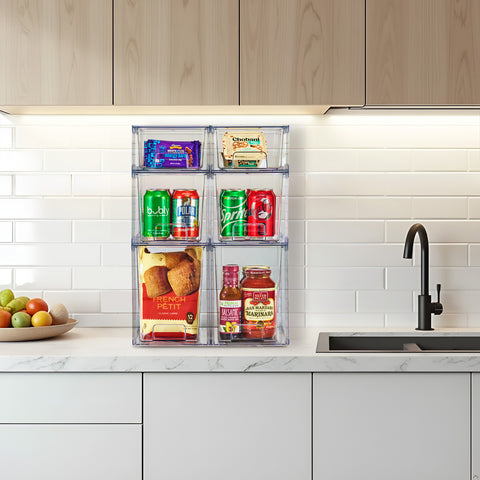 Stackable Pull-Out Drawer Bins