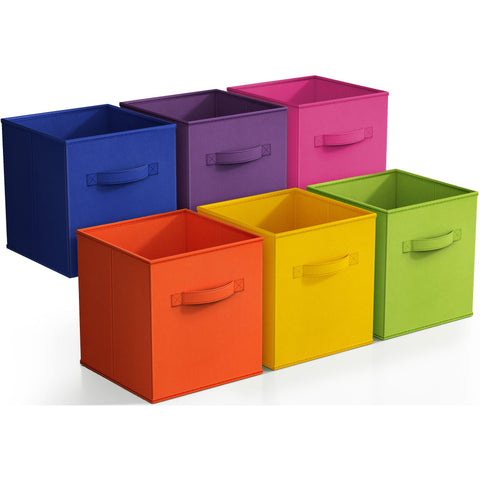 11" Cube Storage Bins (6 Pack)