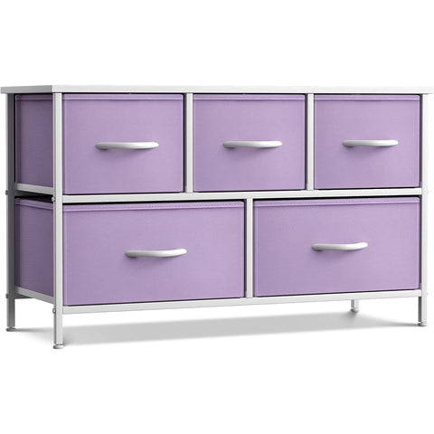 5 Drawer Wide Short Dresser