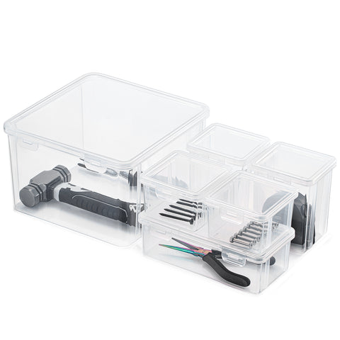 Hardware Storage Container Set (6 Pc)