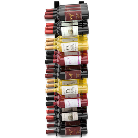 27-Bottle, Triple Row, Wall Mounted Wine Rack