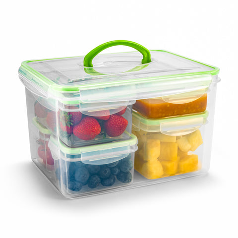 Food Storage Plastic Variety Pack Snap-On Lid (12 Piece)