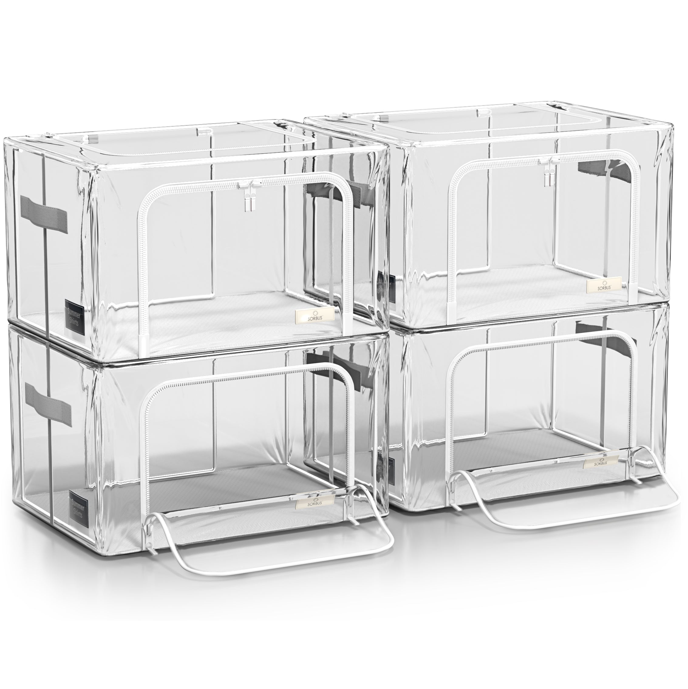 Storage Bins with Metal Frame - Sorbus Home