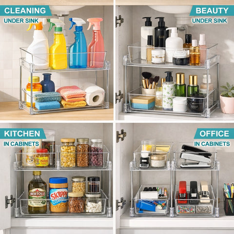 2-Tier Pull-Out Office Organizers