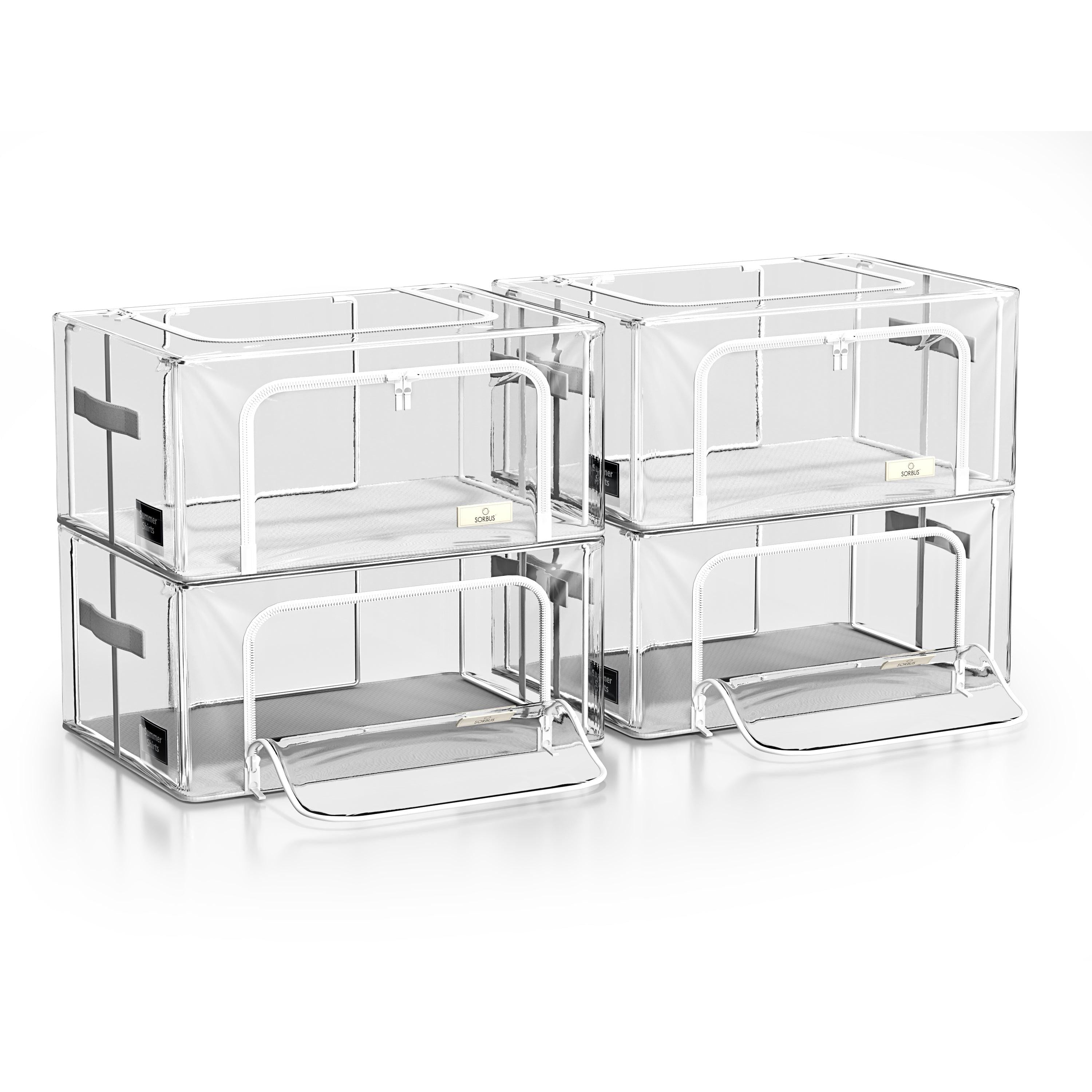 Storage Bins with Metal Frame - Sorbus Home