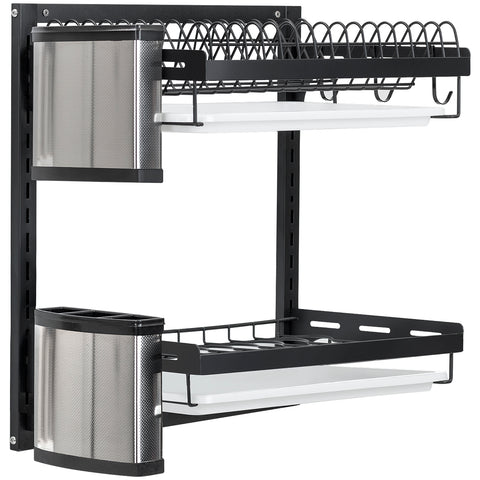 Dish Drying Wall Rack (2 Tier)