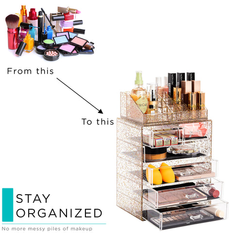 Makeup Organizer Set Tray (6 Drawer)