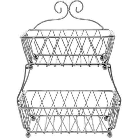 Wire Breadbasket Stand (2 Tier)