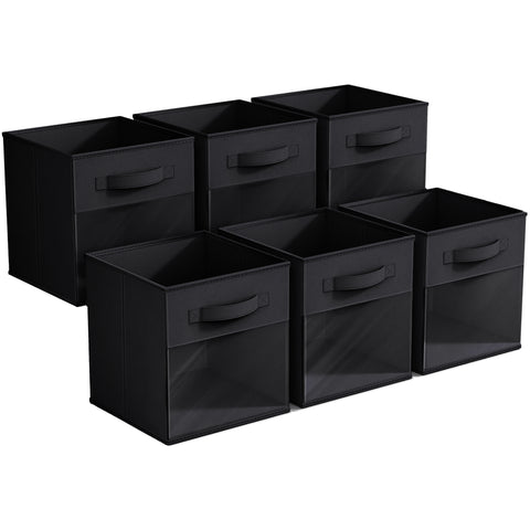 11" Storage Bin with Clear Window – 6 Pack