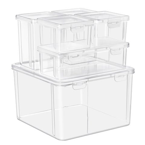 Hardware Storage Container Set (6 Pc)