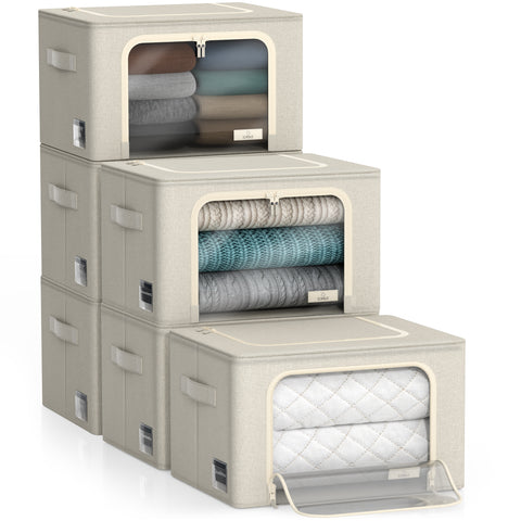 Storage bins with Window (Packs, Medium)