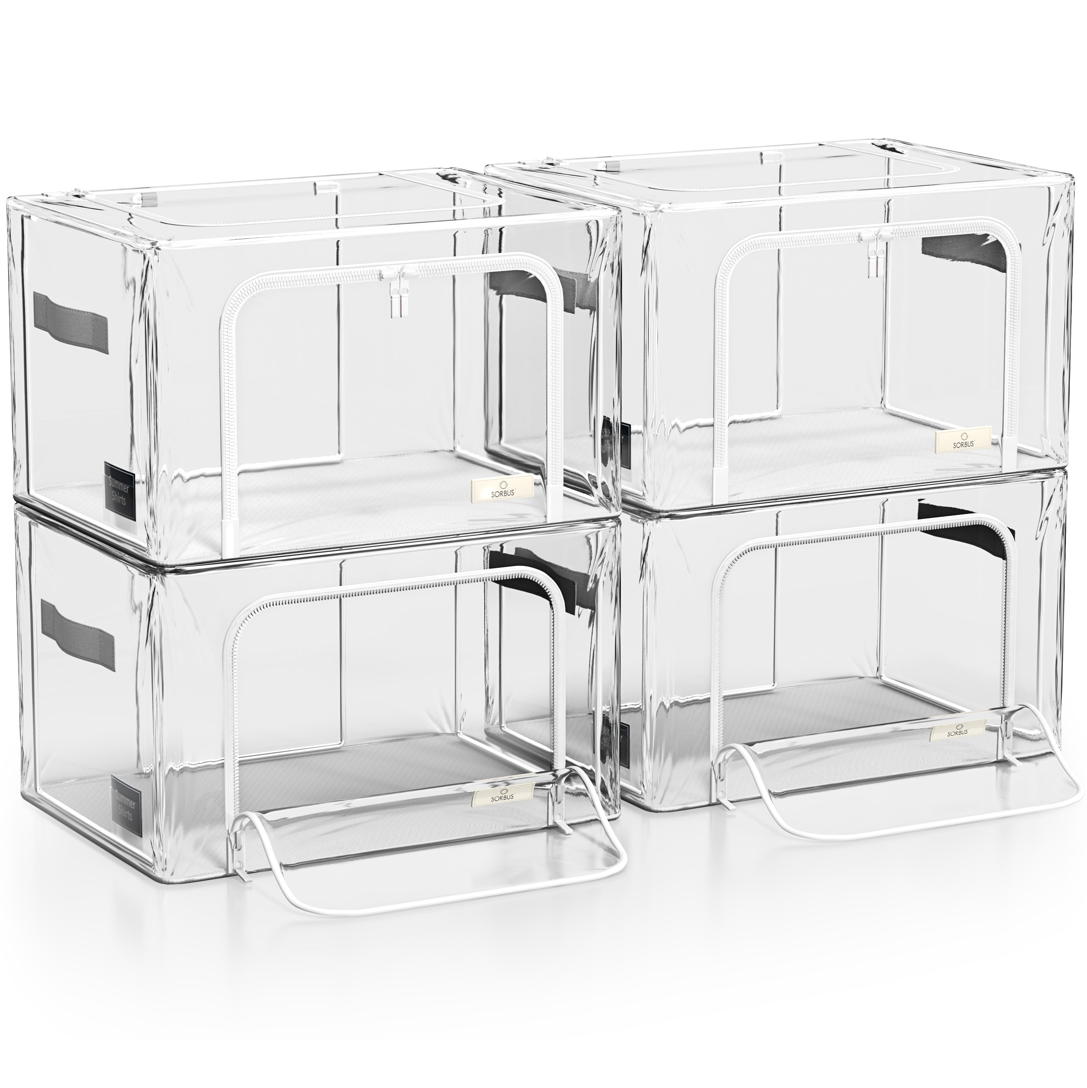 Storage Bins with Metal Frame - Sorbus Home