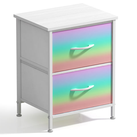 2 Drawer Display Nightstand