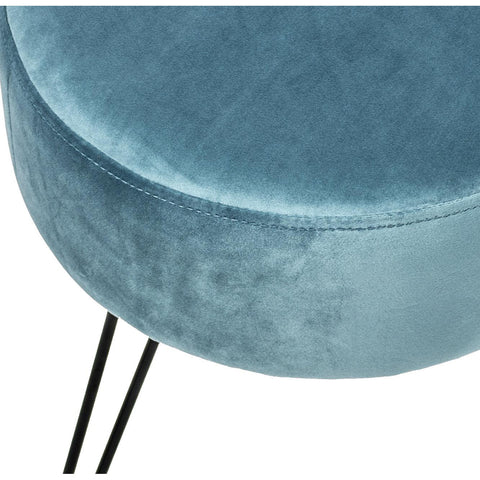 Velvet Footrest Stool (Round)