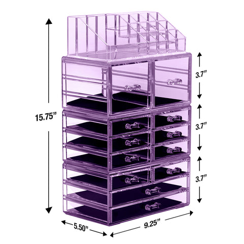 Makeup Organizer Case (12 drawer 4Pc)