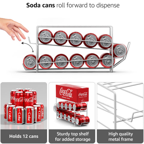 Soda Can Beverage Dispenser Rack (2 Pack)