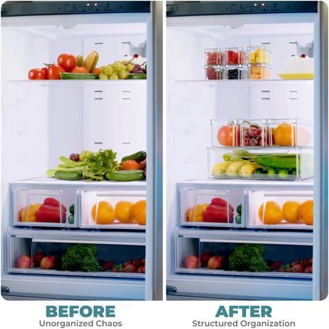 Stackable Food Storage Bins with Lids (10 Pack)