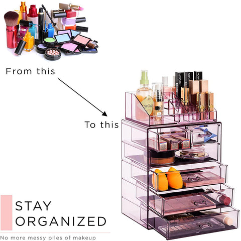 Makeup Organizer Set Tray (6 Drawer)