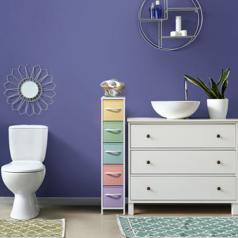 5 Drawer Narrow Storage Tower