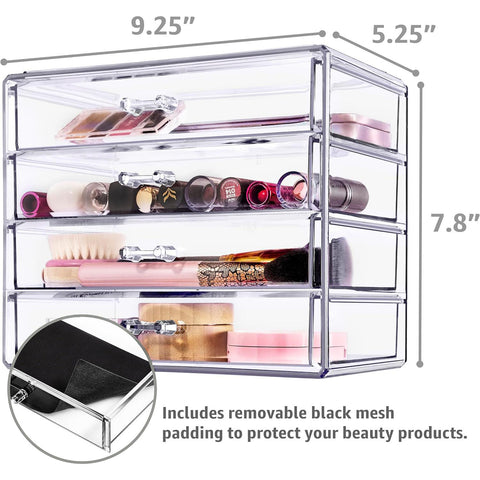 Makeup Organizer Case (4 Drawers)