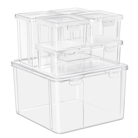 Variety Pack Hardware Storage Container Set (6 Pc)