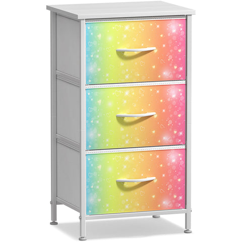 3 Drawer Display Nightstand