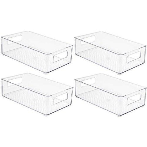 Fridge & Pantry Plastic Storage Bins Set