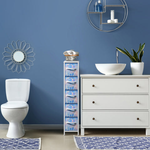 5 Drawer Narrow Storage Tower