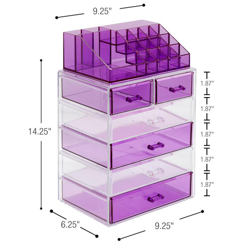 Makeup Organizer Set Tray (6 Drawer)