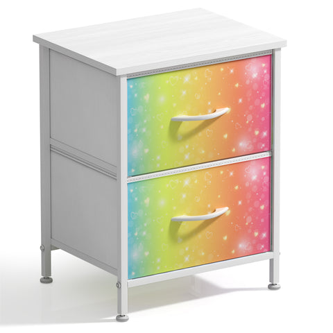 2 Drawer Display Nightstand