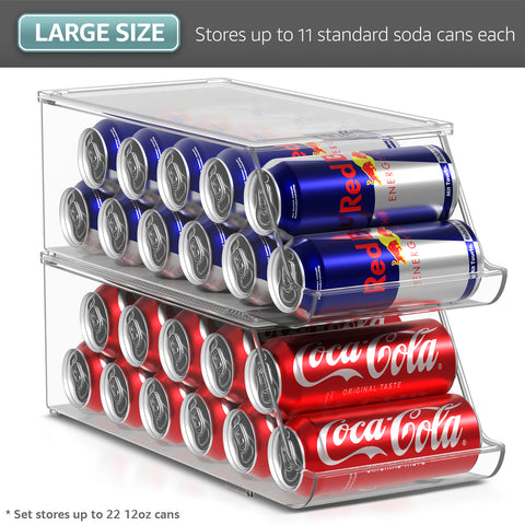 12 Skinny Soda Can Organizer (Set of 2)