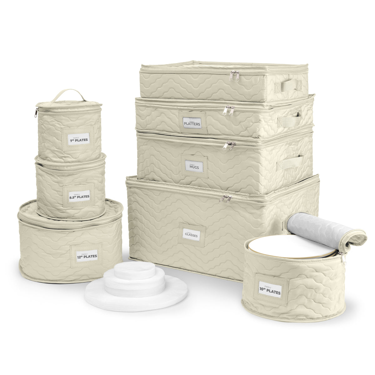 Dinnerware Quilted Storage Set (8 Pc)