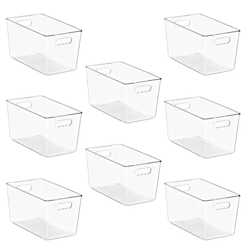 Clear Storage Bins with Lids and Handles